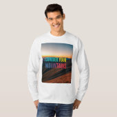 T-shirt Conquérir vos montagnes (Devant entier)