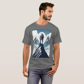 T-shirt Conquérir vos objectifs : Monter vers le succès (Devant entier)