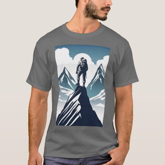 T-shirt Conquérir vos objectifs : Monter vers le succès (Devant)
