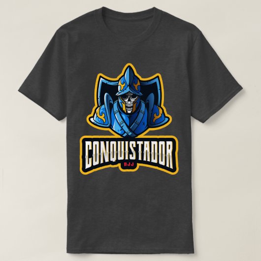 T-shirt Conquistador BJJ brésilien Jiu Jitsu (Design devant)
