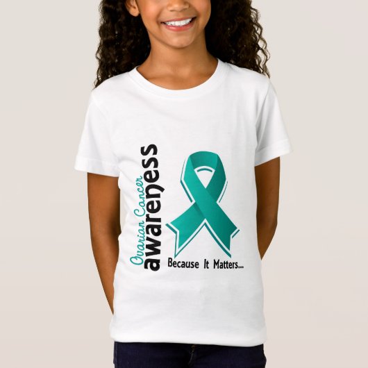 T-Shirt Conscience 5 de Cancer ovarien (Devant)