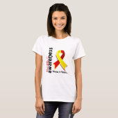 T-shirt Conscience 5 de l'hépatite C (Devant entier)