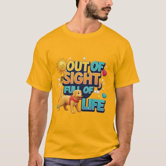 T-shirt Conscience Aveugle Pleine de Vie (Devant)