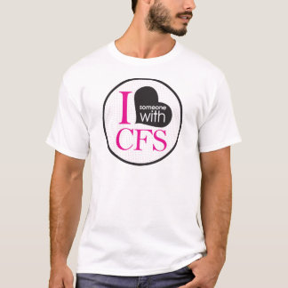 T-shirt Conscience chronique de fatigue (rose et noir)