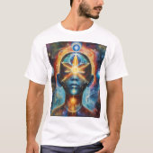 T-shirt Conscience cosmique : L'Intercon Humain-Univers (Devant)