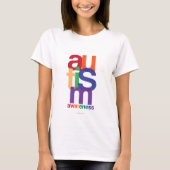 T-shirt Conscience d'arc-en-ciel d'autisme (Devant)