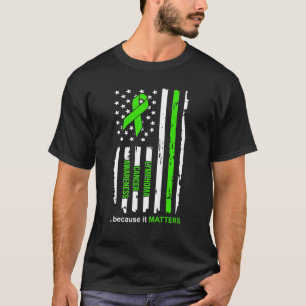 T-shirt Conscience de Cancer de lymphome parce qu'elle