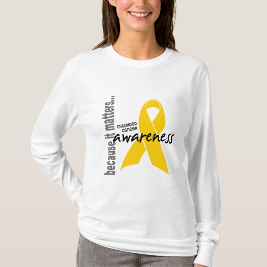 T-shirt Conscience de Cancer d'enfance (Devant)