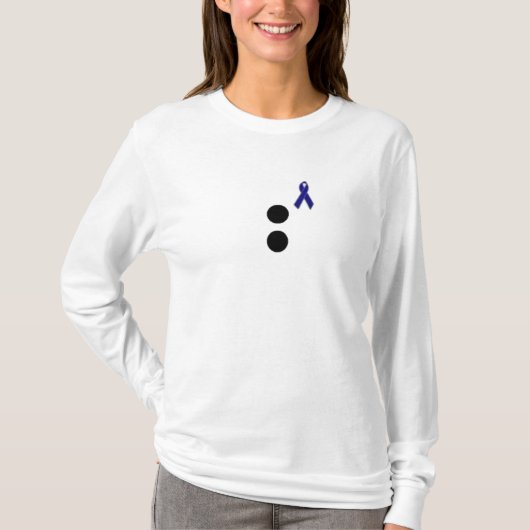 T-shirt Conscience de cancer du colon (Devant)
