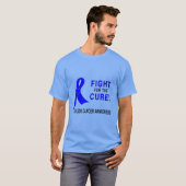 T-shirt Conscience de cancer du colon : Combat pour le (Devant entier)