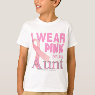 T-shirt Conscience de cancer du sein pour la tante