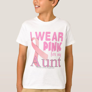 T-shirt Conscience de cancer du sein pour la tante