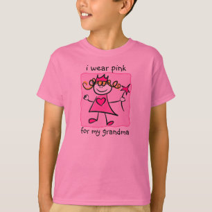 T-shirt Conscience de cancer du sein : Princesse rose