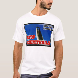 T-SHIRT CONSCIENCE DE CHEMTRAIL - ARRÊTEZ CHEMTRAILS