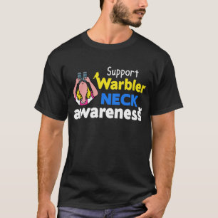 T-shirt Conscience de cou de fauvette de soutien