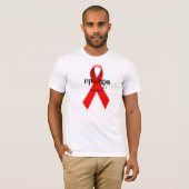 T-shirt Conscience de HIV/SIDA (Devant entier)