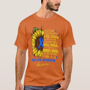 T-shirt Conscience de la colite Elle est une guerrière de