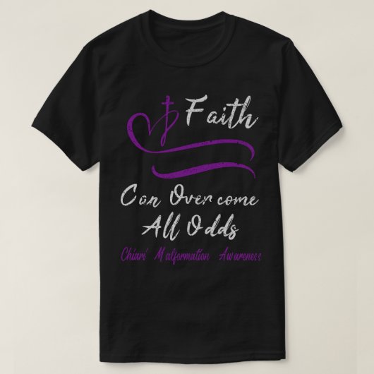 T-shirt Conscience de la malformation de Chiari Battement (Design devant)