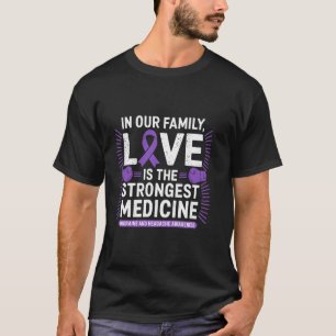 T-shirt Conscience de la migraine L'amour est le médicamen