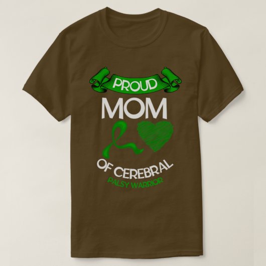 T-shirt conscience de la paralysie cérébrale (Design devant)