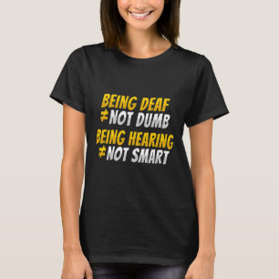 T-shirt Conscience de la perte auditive des sourds geste d