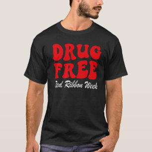 T-shirt Conscience de la Semaine du ruban rouge sans drogu