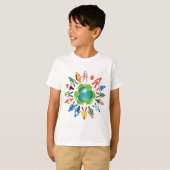 T-shirt Conscience de l'environnement (Devant entier)