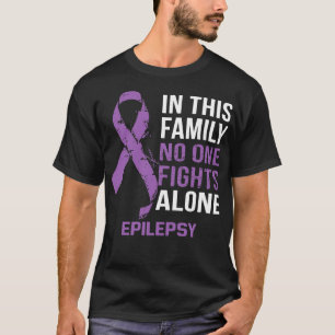 T-shirt Conscience de l'épilepsie Personne ne combat seul