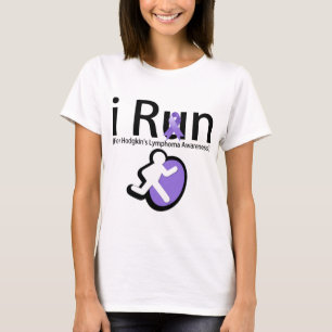 T-shirt Conscience de lymphome de Hodgkins que je cours