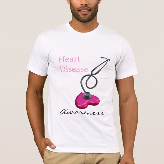 T-shirt Conscience de maladie cardiaque (Devant)