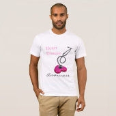 T-shirt Conscience de maladie cardiaque (Devant entier)