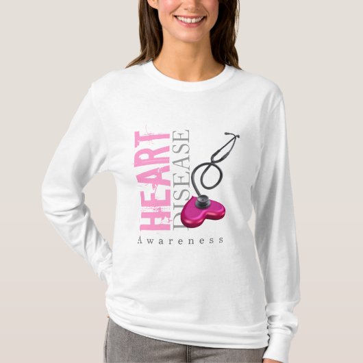 T-shirt Conscience de maladie cardiaque (Devant)