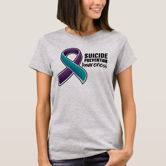 T-shirt Conscience de prévention de suicide (Devant)