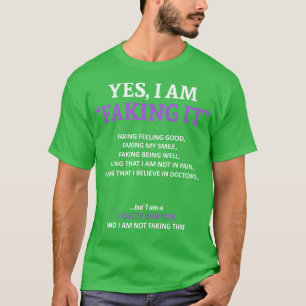 T-shirt Conscience du cancer Je le fais dans cette famille