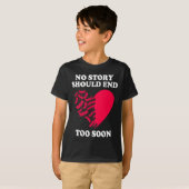 T-shirt Conscience du suicide de la dépression Aucune hist (Devant entier)