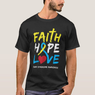 T-shirt Conscience du syndrome de Down Nouveauté Enfants j