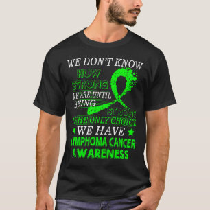T-shirt Conscience forte de vert de chaux de cancer de
