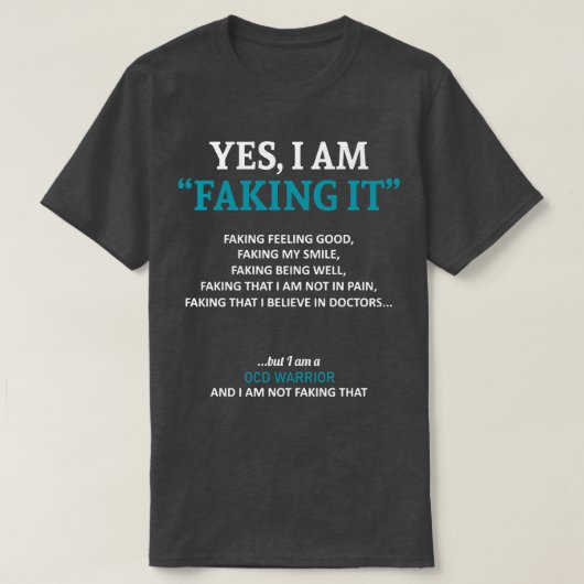 T-shirt Conscience Obsessionnelle Compulsive Des Troubles  (Design devant)