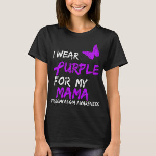 T-shirt Conscience que je porte le violet pour ma mère