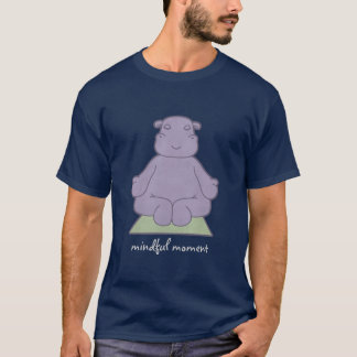T-shirt conscient d'obscurité d'hippopotame de