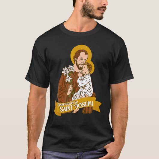 T-shirt Consécration à Saint Joseph et à l'Enfant Jésus Ca (Devant)