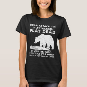 T-shirt Conseil d'attaque d'ours drôle Camng Sarcastic Ran