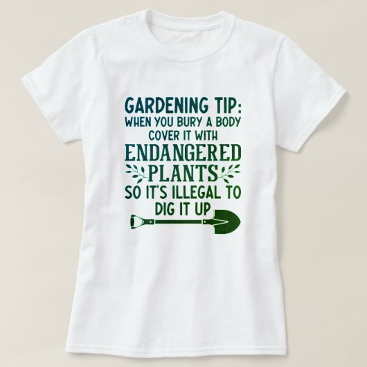 T-SHIRT CONSEIL DE JARDIN FUNNY (Design devant)