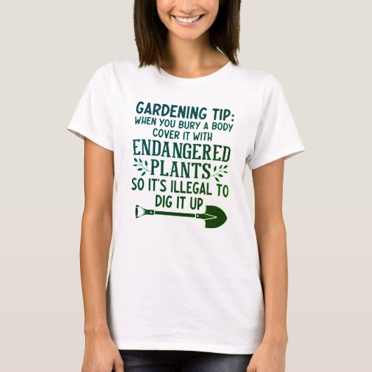 T-SHIRT CONSEIL DE JARDIN FUNNY (Devant)