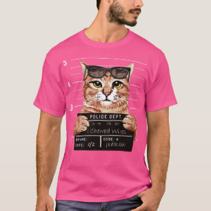 T-shirt Conseil de police de Confession de Cat