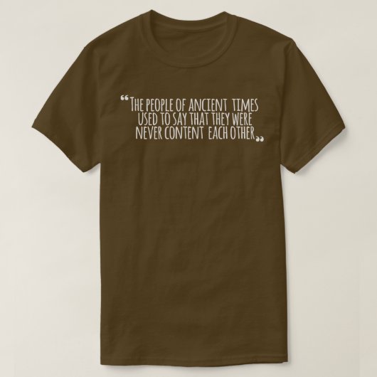 T-shirt Conseil des anciens (Design devant)