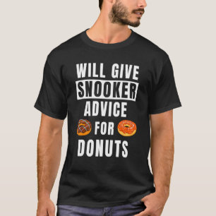 T-shirt Conseil Snooker Pour Donuts Pool Player Billiard S
