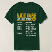 T-shirt Conseiller bancaire Taux horaire Banquier Financi (Design devant)
