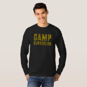 T-shirt Conseiller de camp Empreinte de léopard Enseignant (Devant entier)