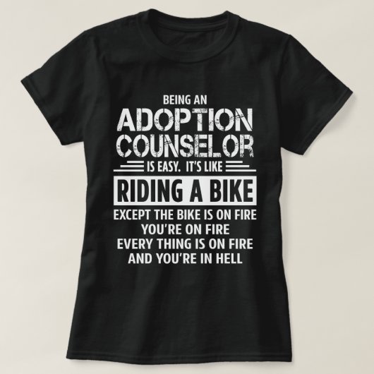T-shirt Conseiller en adoption (Design devant)